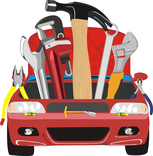 car mechanic tools clipart